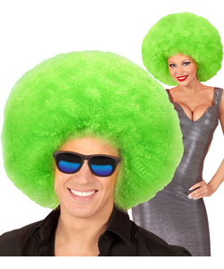 Oversized Afro Wig - Green