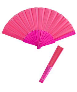 Pink Fabric Fan - 23cm