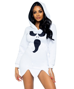 Ghost Fleece Hoodie Dress