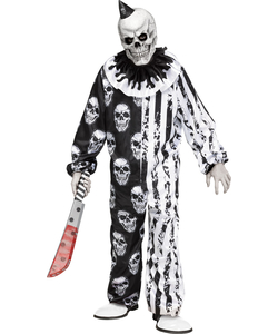 Skele-Klown Costume - Tween