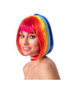 Ladies Diva Wig - Rainbow