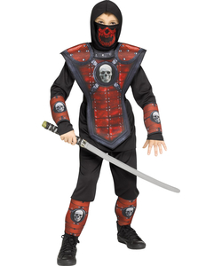 Red Skull Ninja Costume - Kids