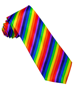Satin Rainbow Tie