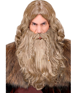 Viking Wig with Beard & Moustache