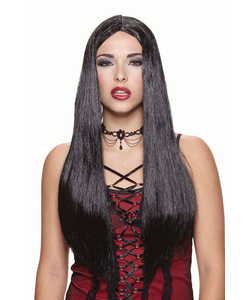 Long Black Wig 24 inches