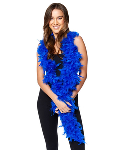 Deluxe Blue Feather Boa