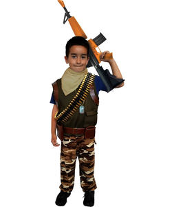 Camo Soldier Costume - Tween
