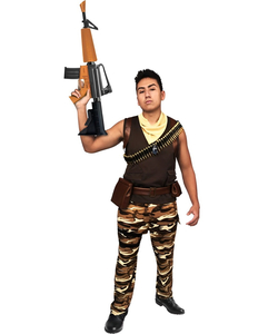 Camo Soldier Costume - Men's