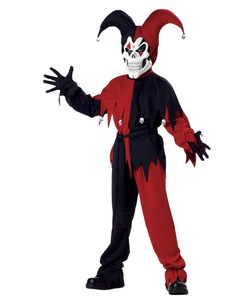 Kids Evil Jester Costume