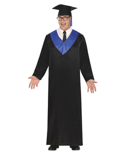 Blue & Black Graduation Robe