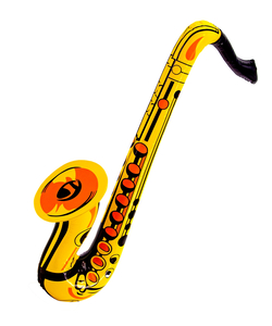 Gold Inflatable Saxophone