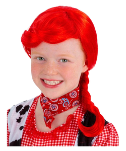 Cowgirl Plait Wig - Red