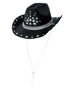 Black Rhinestone Cowboy Hat