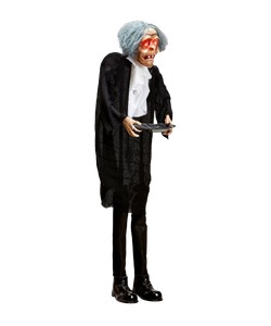 Butler with Tray Decoration