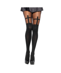Opaque Cross Tights