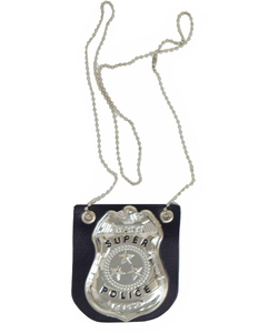 Police Badge Necklace - Full view