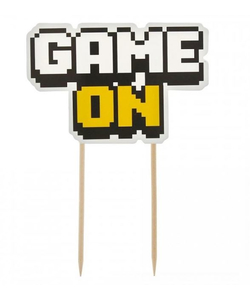 Game on cake topper