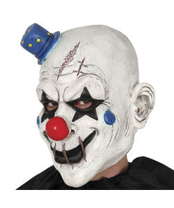 Clown Mask with mini latex hat