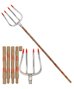 Collapsible Bloody Pitchfork