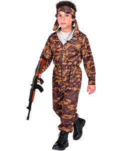 Tween Camo Soldier Costume