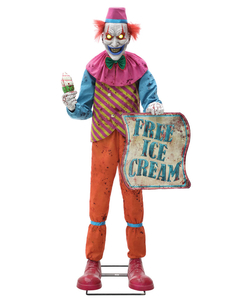 Neon Ice Cream Clown Animated Figure (1.8m)