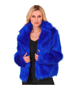Blue Plush Jacket - Ladies
