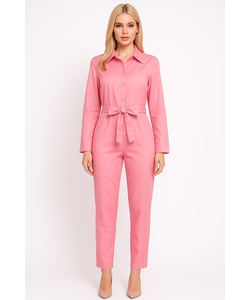 Ladies Malibu Doll Pink Jumpsuit
