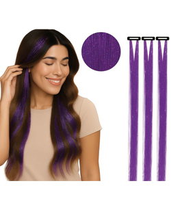Tinsel Hair Extensions - Purple
