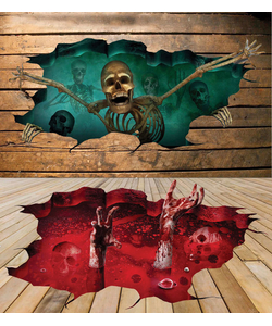 3D Fiends from Below Floor Mat