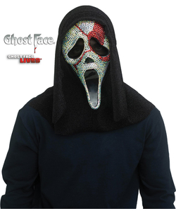 Ghost Face Bloody Bling Mask