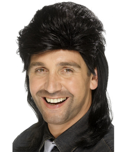 Mullet Wig - Black