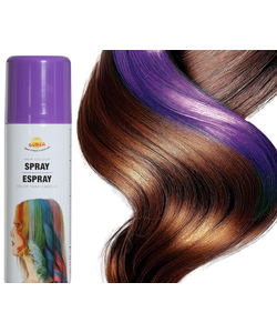 Sparkling purple hair spray