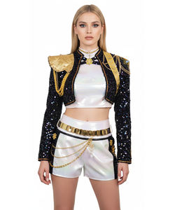 Pop Star Demon Hunter - Adults Black Stage Outfit