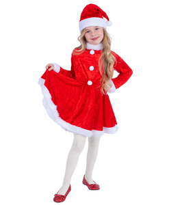Girls Miss Santa Costume