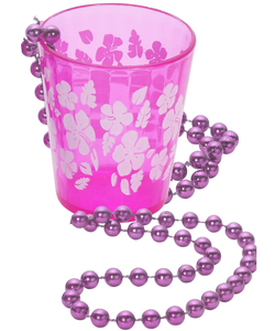 Shot Glass on Beads - Pink