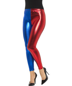Metallic Blue & Red Leggings