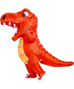 Orange Inflatable T-Rex Costume