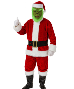 Deluxe Grumpy Green Santa