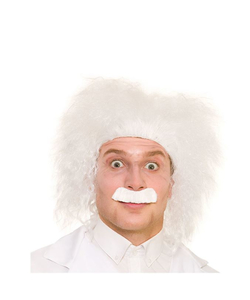 Crazy Scientist Wig & Tash