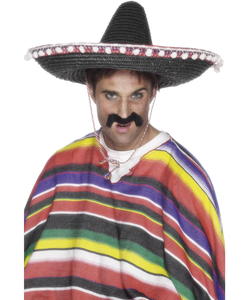 Sombrero Straw Hat - Black