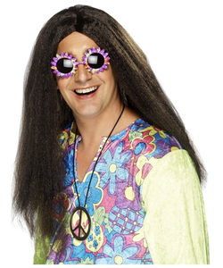 Hippy Long Wig - Brown