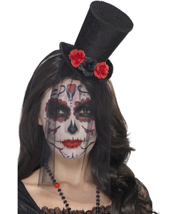 Day Of The Dead Mini Top Hat