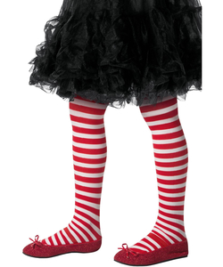 Striped Tights Kids - Red/White