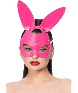 Mock Leather Rabbit Mask