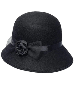 1920's Flapper Hat - Black