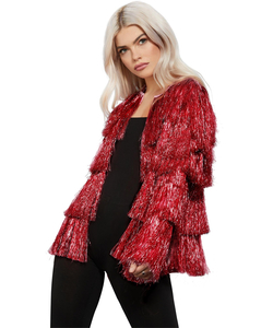 Red Tinsel Jacvket Fever