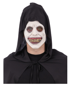 White Eyed Smiling Demon Latex Mask