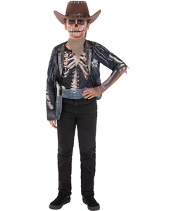 Skeleton Cowboy Costume - Kids