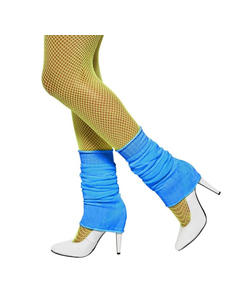 Blue leg warmers