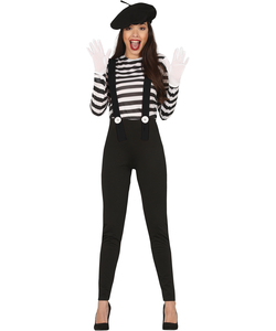 Mime Costume - Ladies